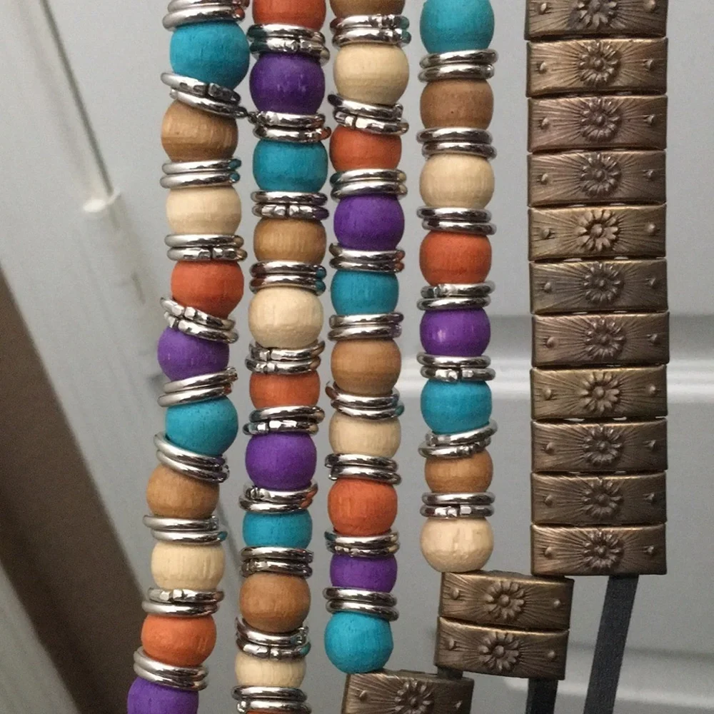 FINAL MARKDOWN Beaded Leather Belt